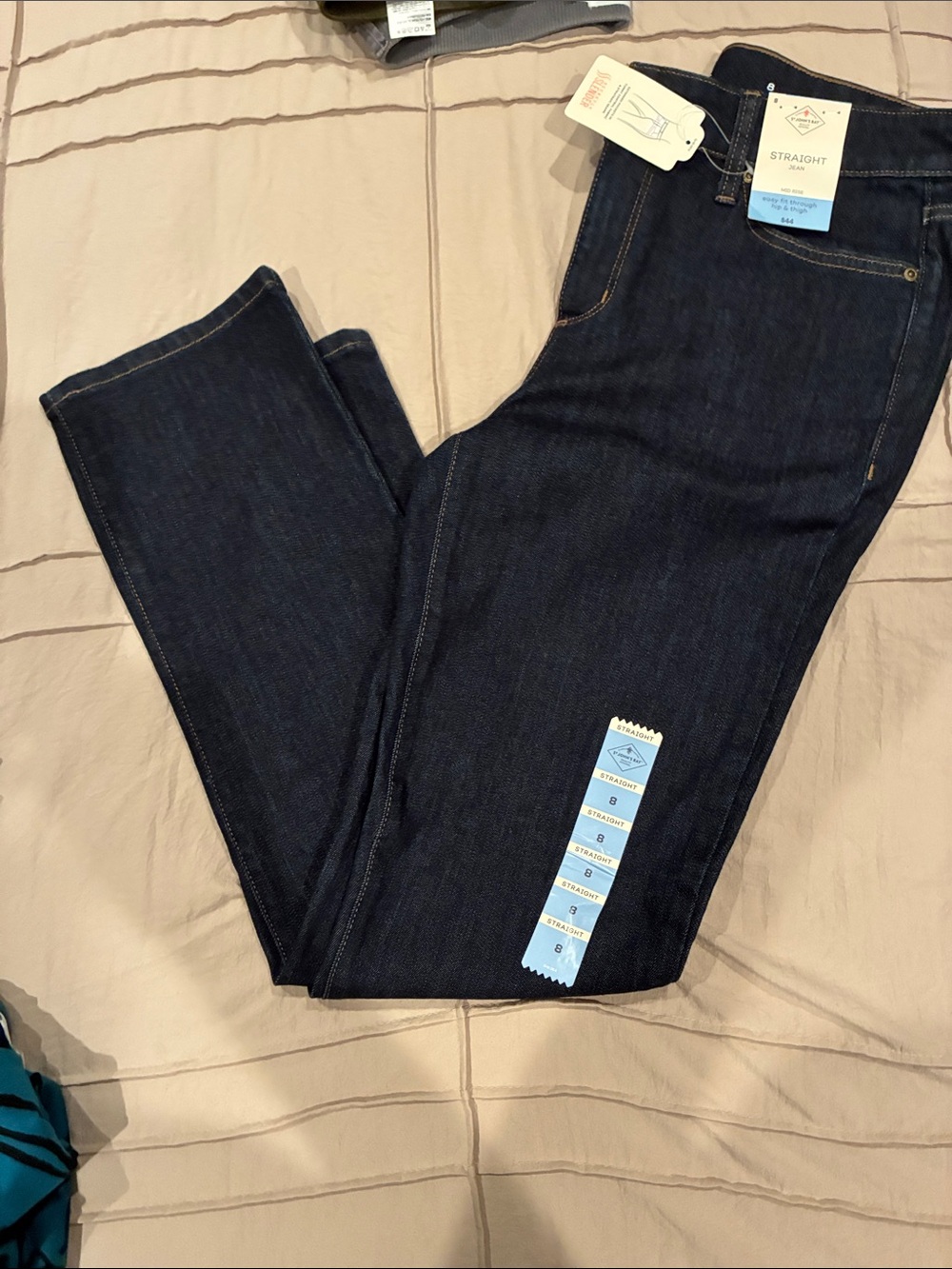 Women’s Straight Fit Dark Indigo Jeans